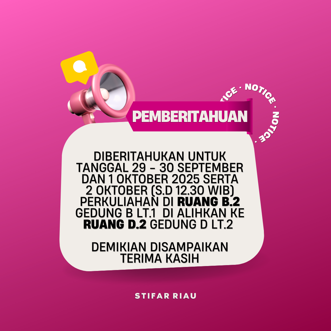 PERALIHAN SEMENTARA RUANG KULIAH B.2 KE D.2