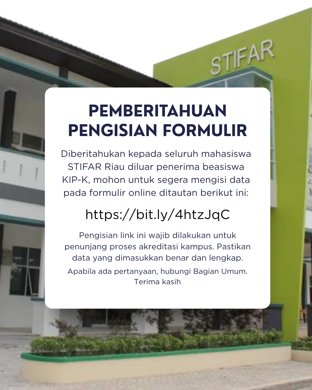 PENGUMUMAN