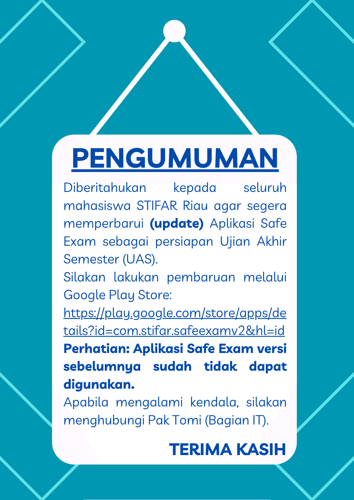 PENGUMUMAN