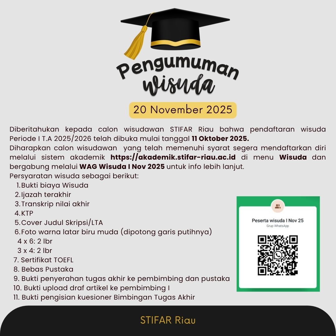 ?PENGUMUMAN PENDAFTARAN WISUDA