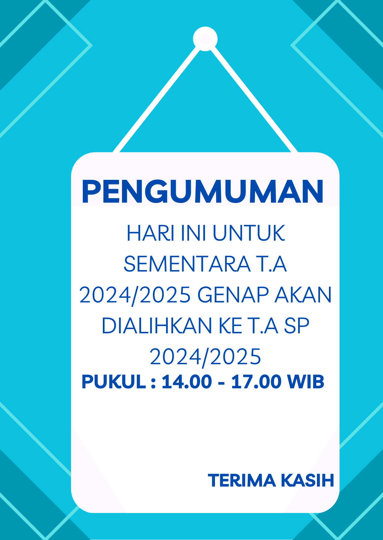 PENGUMUMAN